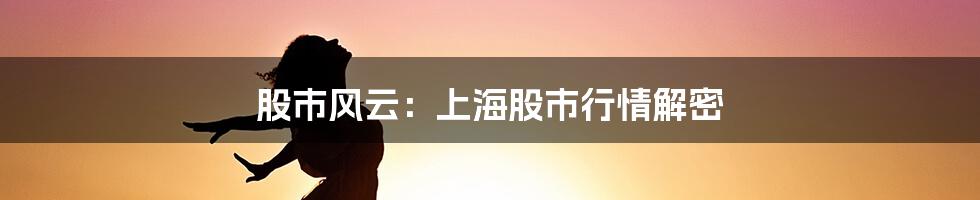 股市风云:上海股市行情解密