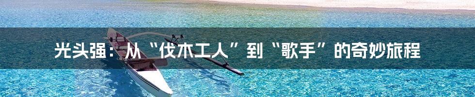 光头强:从“伐木工人”到“歌手”的奇妙旅程