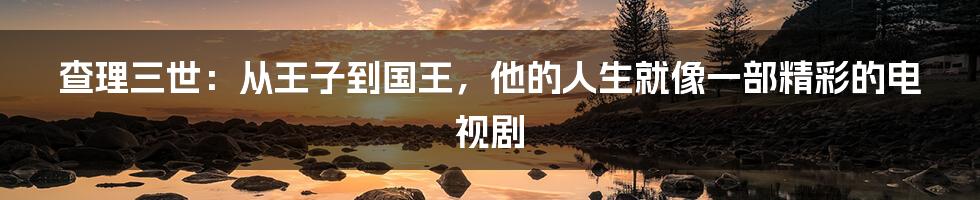 查理三世:从王子到国王,他的人生就像一部精彩的电视剧