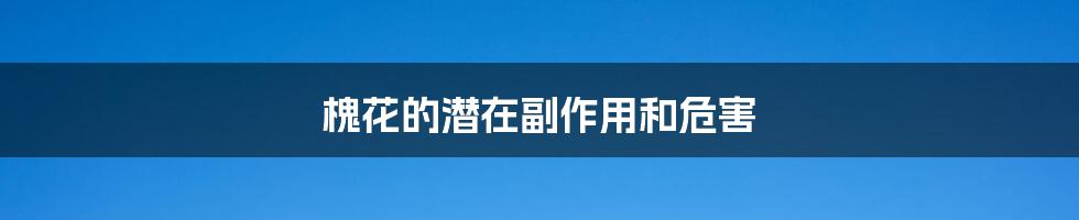 槐花的潜在副作用和危害