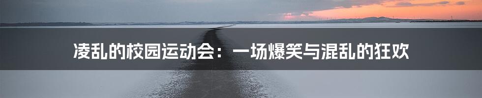 凌乱的校园运动会:一场爆笑与混乱的狂欢