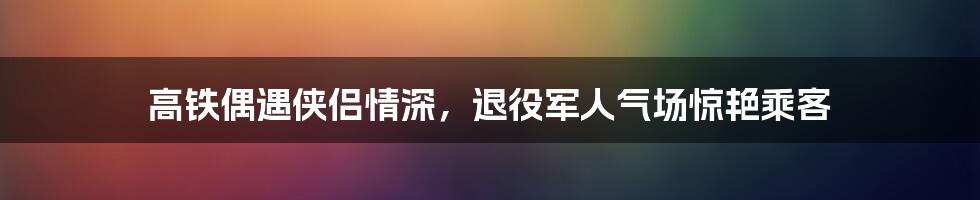 高铁偶遇侠侣情深,退役军人气场惊艳乘客
