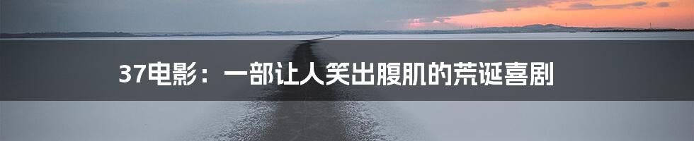 37电影:一部让人笑出腹肌的荒诞喜剧