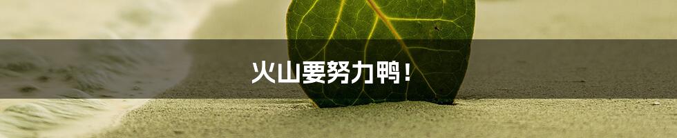 火山要努力鸭!