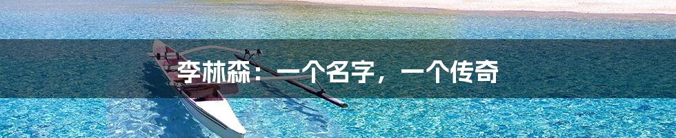 李林森：一个名字，一个传奇