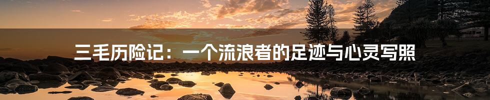 三毛历险记:一个流浪者的足迹与心灵写照