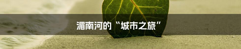 湄南河的“城市之旅”