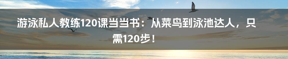 游泳私人教练120课当当书：从菜鸟到泳池达人，只需120步！