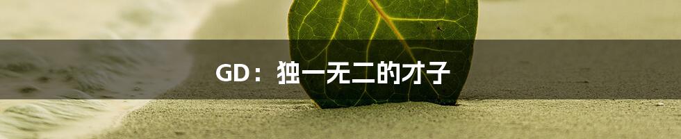 GD：独一无二的才子