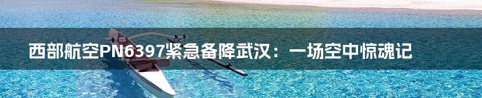 西部航空PN6397紧急备降武汉:一场空中惊魂记