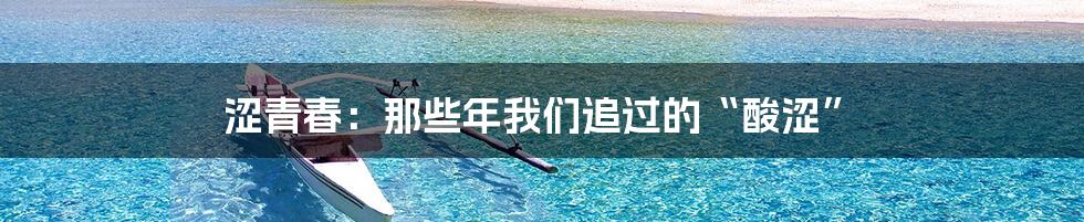 涩青春:那些年我们追过的“酸涩”