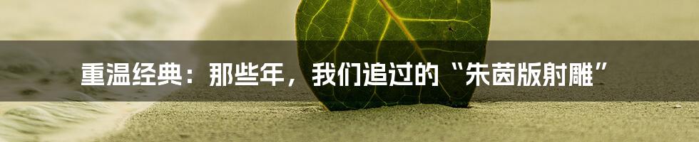 重温经典:那些年,我们追过的“朱茵版射雕”
