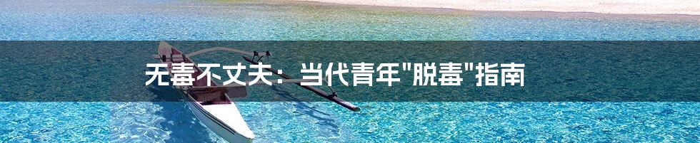 无毒不丈夫:当代青年"脱毒"指南
