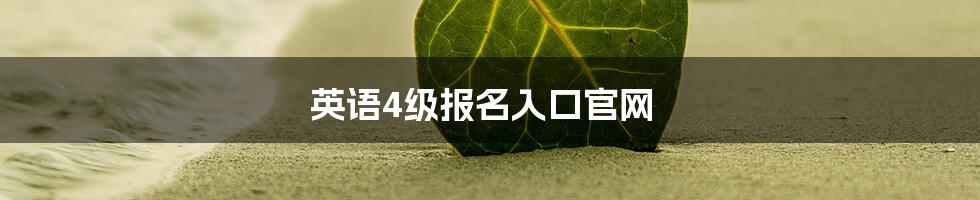 英语4级报名入口官网