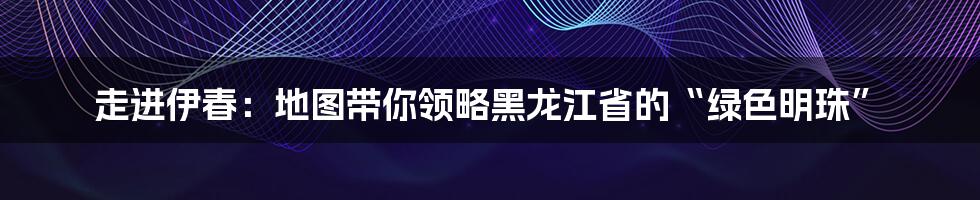 走进伊春:地图带你领略黑龙江省的“绿色明珠”
