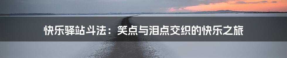 快乐驿站斗法:笑点与泪点交织的快乐之旅