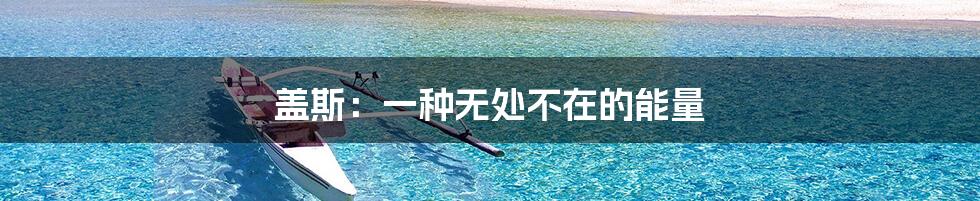 盖斯:一种无处不在的能量