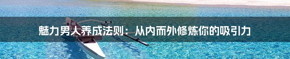 魅力男人养成法则：从内而外修炼你的吸引力