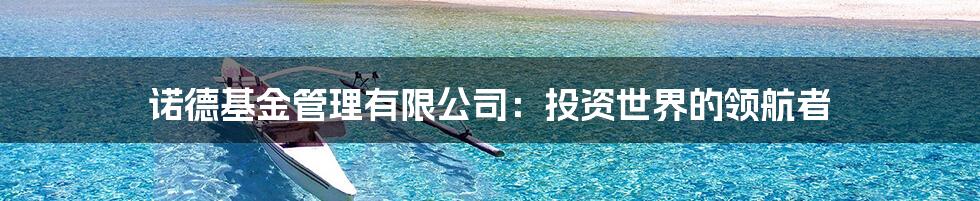 诺德基金管理有限公司:投资世界的领航者