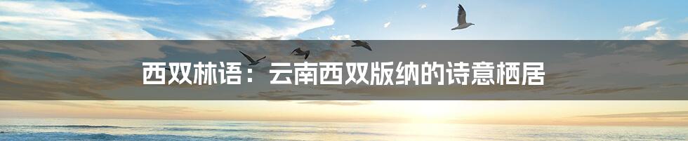 西双林语:云南西双版纳的诗意栖居