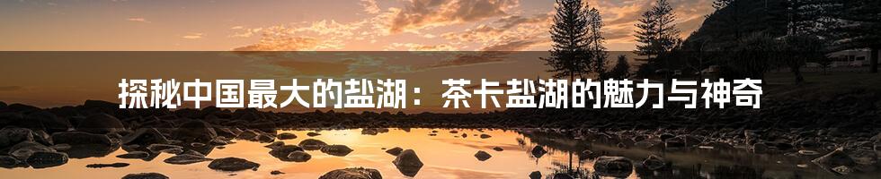 探秘中国最大的盐湖:茶卡盐湖的魅力与神奇