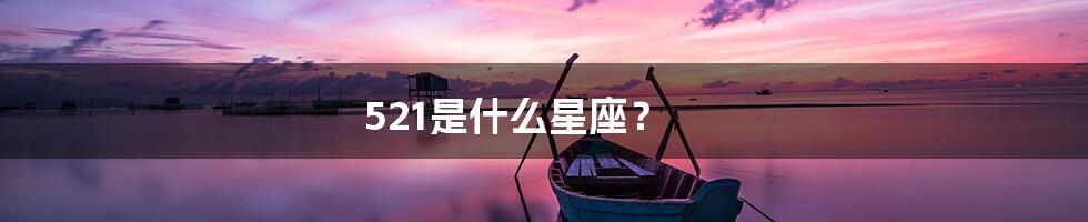 521是什么星座？