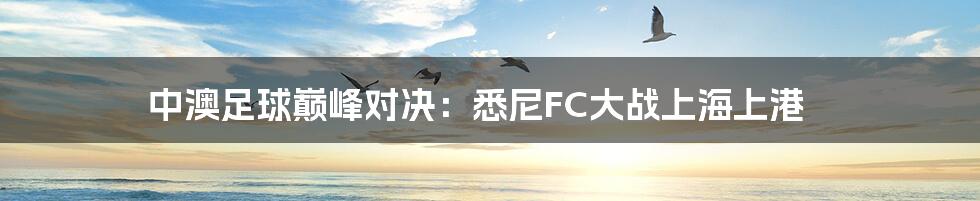中澳足球巅峰对决:悉尼FC大战上海上港