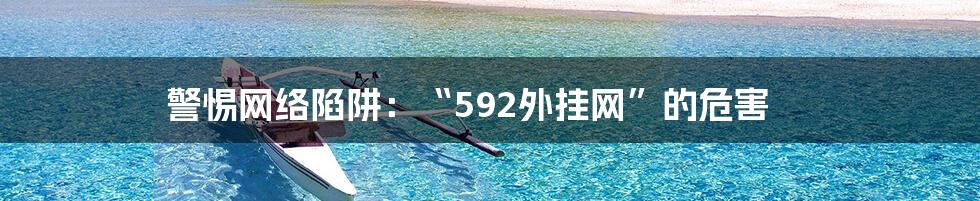 警惕网络陷阱：“592外挂网”的危害