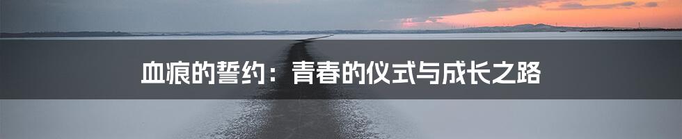 血痕的誓约:青春的仪式与成长之路