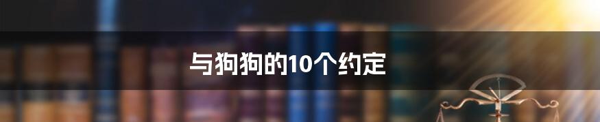 与狗狗的10个约定