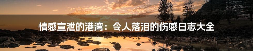 情感宣泄的港湾:令人落泪的伤感日志大全