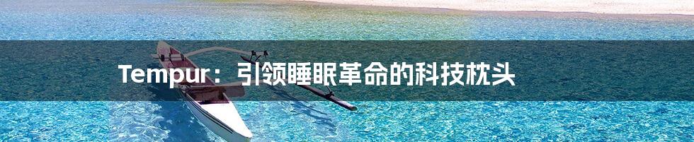 Tempur:引领睡眠革命的科技枕头