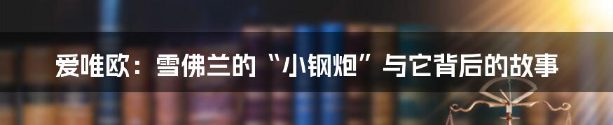 爱唯欧:雪佛兰的“小钢炮”与它背后的故事