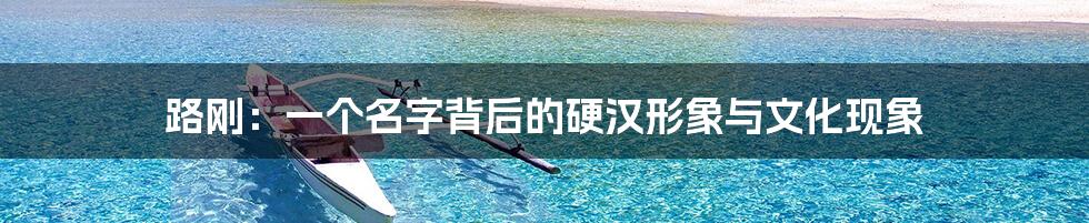 路刚:一个名字背后的硬汉形象与文化现象
