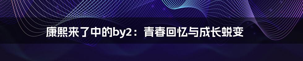 康熙来了中的by2:青春回忆与成长蜕变