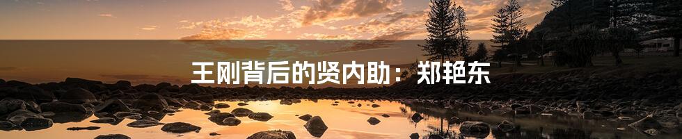 王刚背后的贤内助:郑艳东