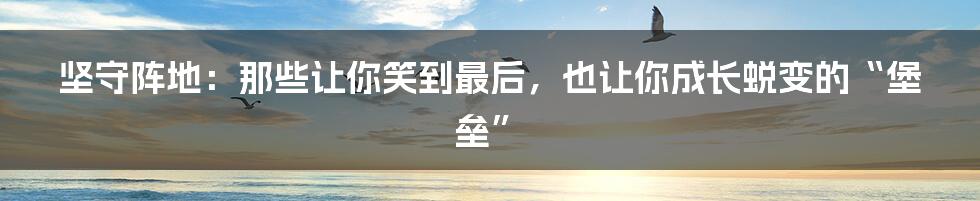 坚守阵地:那些让你笑到最后,也让你成长蜕变的“堡垒”