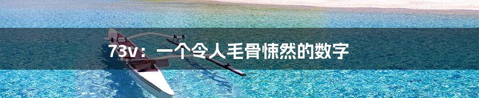 73v：一个令人毛骨悚然的数字
