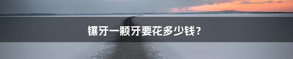 镶牙一颗牙要花多少钱？