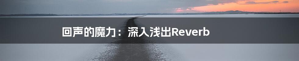 回声的魔力:深入浅出Reverb