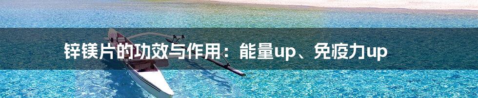锌镁片的功效与作用:能量up、免疫力up
