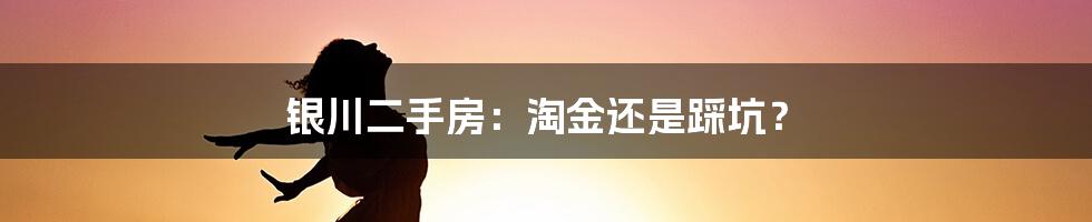银川二手房：淘金还是踩坑？