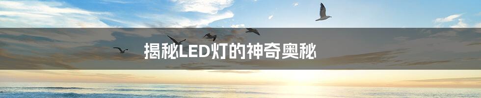 揭秘LED灯的神奇奥秘