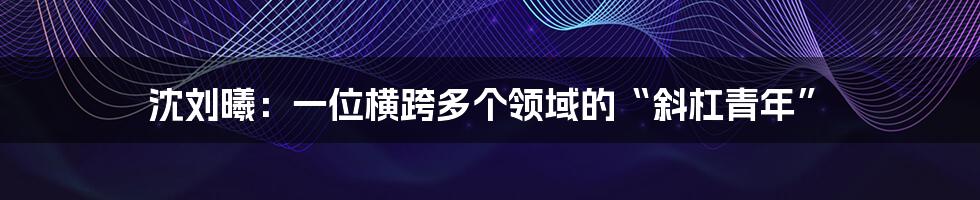 沈刘曦:一位横跨多个领域的“斜杠青年”