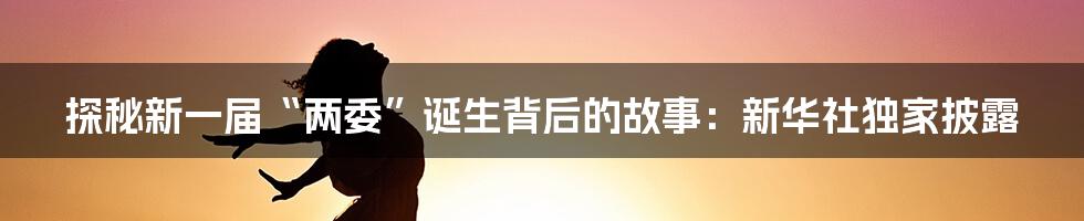 探秘新一届“两委”诞生背后的故事:新华社独家披露