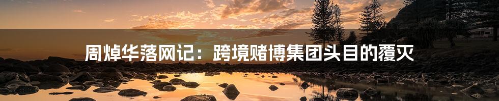 周焯华落网记：跨境赌博集团头目的覆灭