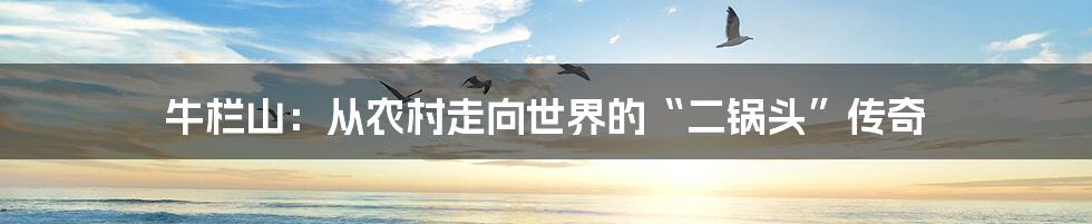 牛栏山:从农村走向世界的“二锅头”传奇