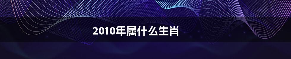2010年属什么生肖