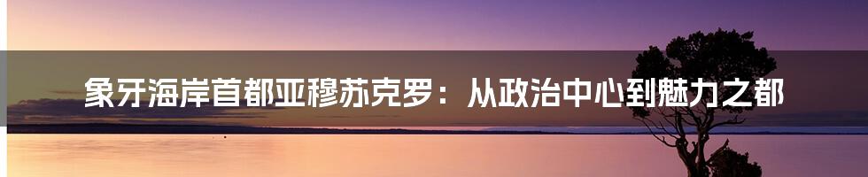象牙海岸首都亚穆苏克罗：从政治中心到魅力之都