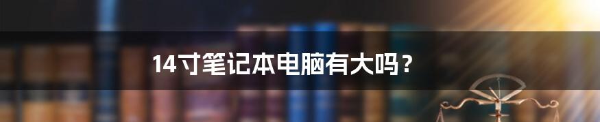 14寸笔记本电脑有大吗？